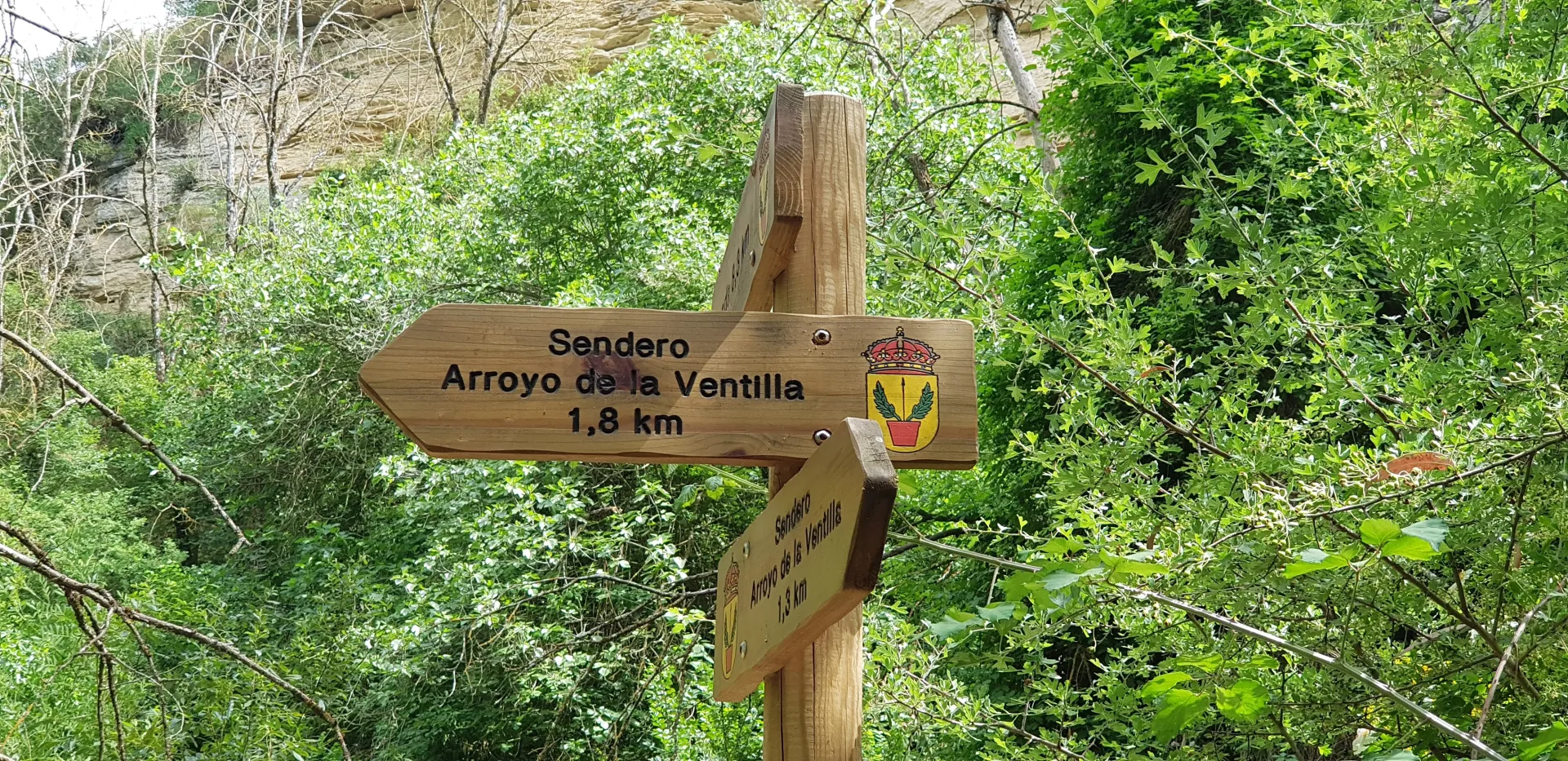 Cartel SENDERO "ARROYO DE LA VENTILLA"