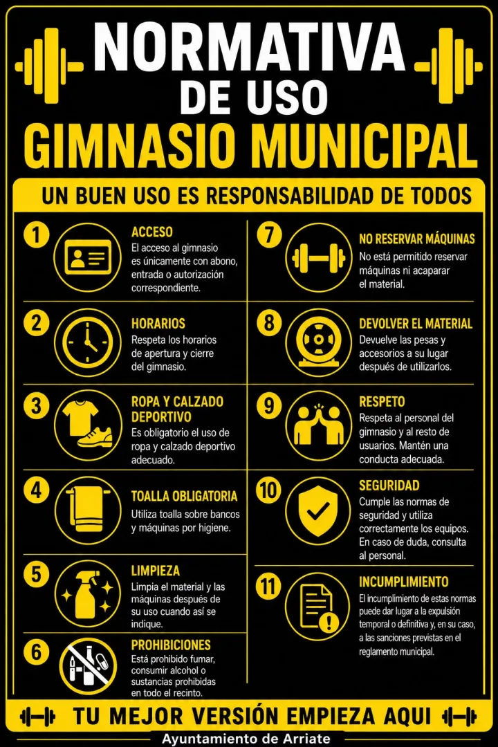 Cartel GIMNASIO MUNICIPAL